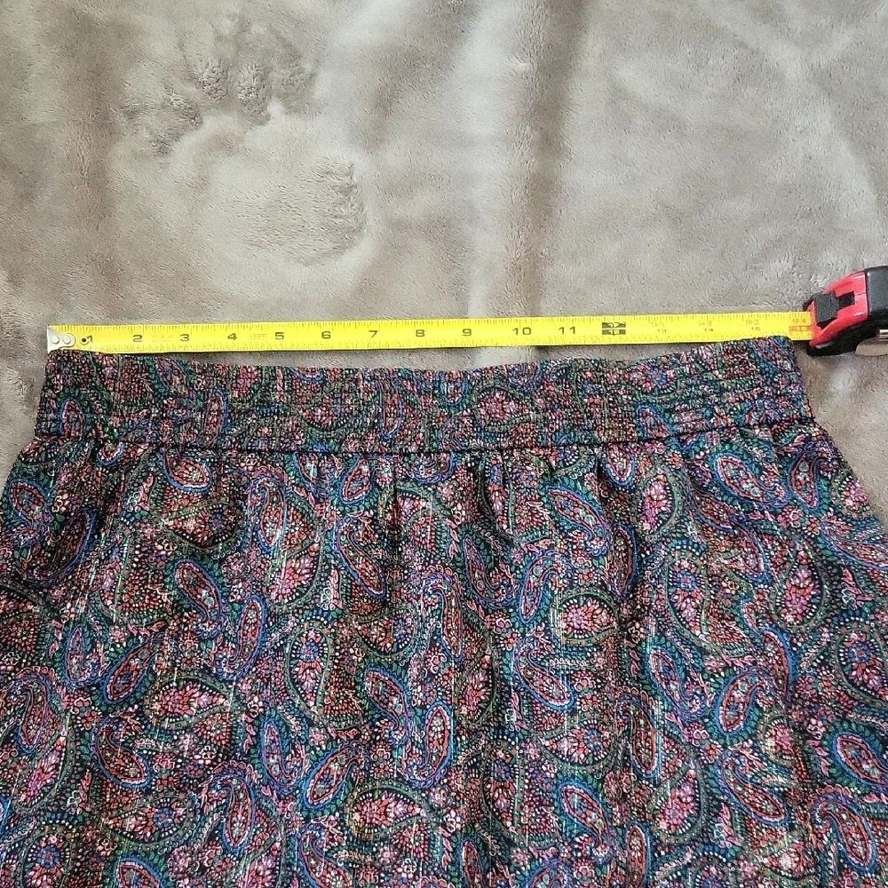 LOFT Paisley Print Women's L Skirt - Picture 5 of 6